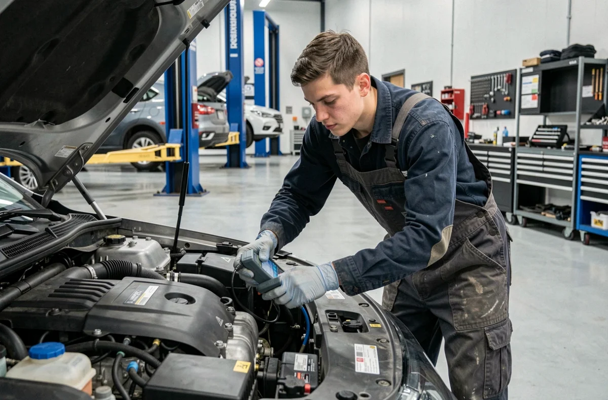 Apprenti mécanicien en formation alternance automobile et carrosserie chez Laho Formation à Lens