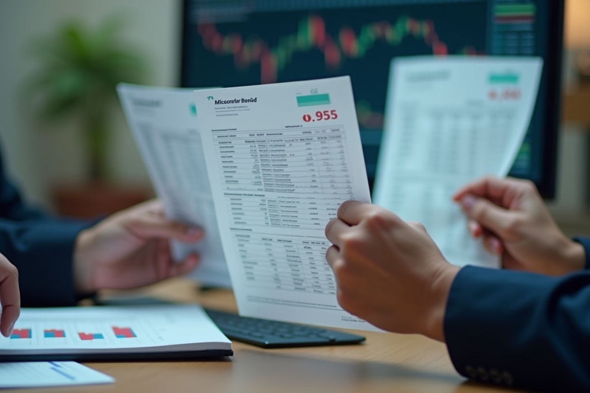 Trois mains tenant des certificats d